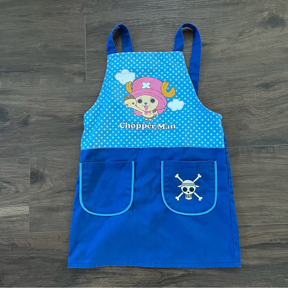 One Piece Chopper Man Blue Kids Apron